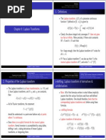 Laplace Transforms Handout 2x2