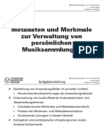 Metadaten Und Merkmale Zur Verwaltung Von Persönlichen Musiksammlungen - Presentation - High-Res