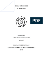 Tugas Ikm / Kom Ii Dr. Imam Syafi'i: Disusun Oleh: Ardhita Resiani Kusuma Wardhani G0004050