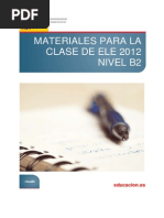 Materiales Para La Clase de ELE 2012 Nivel B2