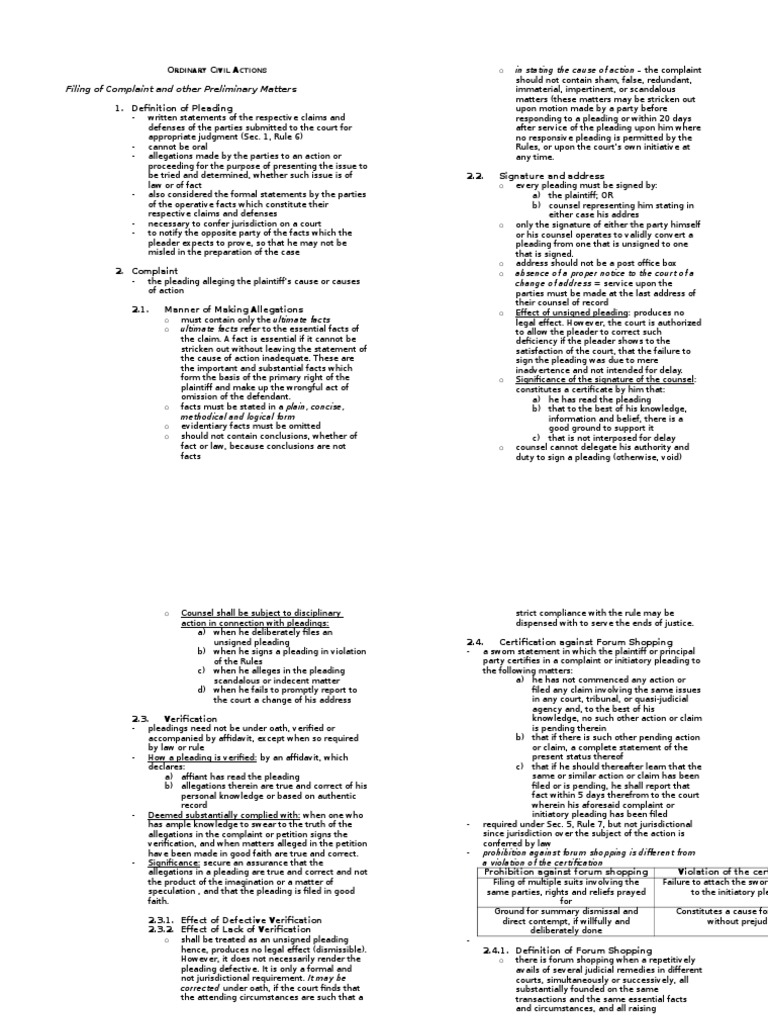 Ordinary Civil Actions Standing (Law) Lawsuit