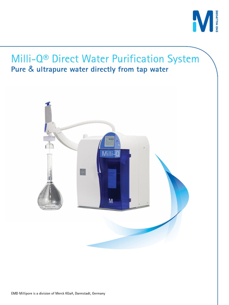MilliQ Direct Brochure Purified Water Chemistry