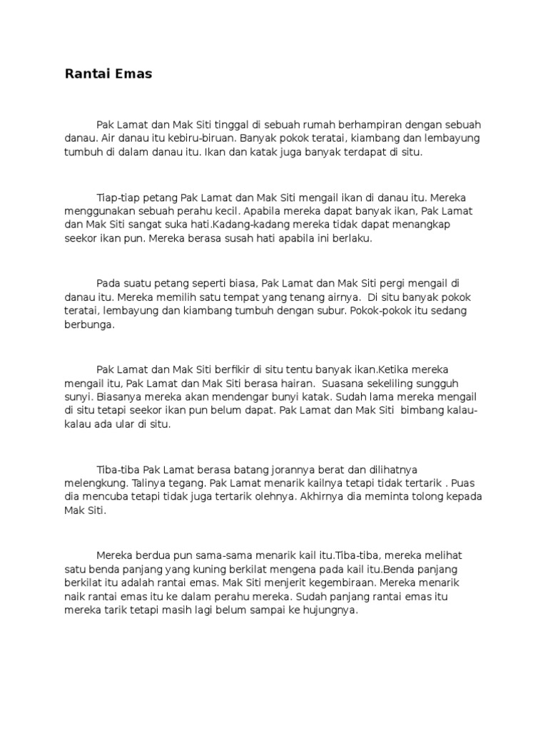 Cerita Untuk Pertandingan Bercerita Pdf