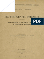 Alexandru Arbore - Din Etnografia Dobrogei PDF