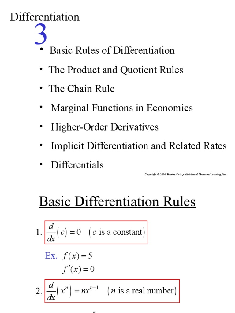 04-2. Differential Rule | PDF | Demand | Price Elasticity Of Demand