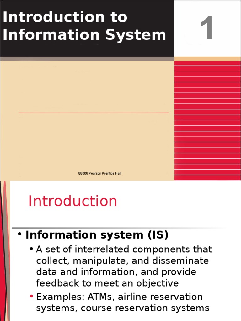 Introduction To Information System: ©2008 Pearson Prentice Hall | PDF ...