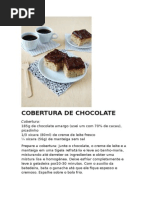 Cobertura de Chocolate