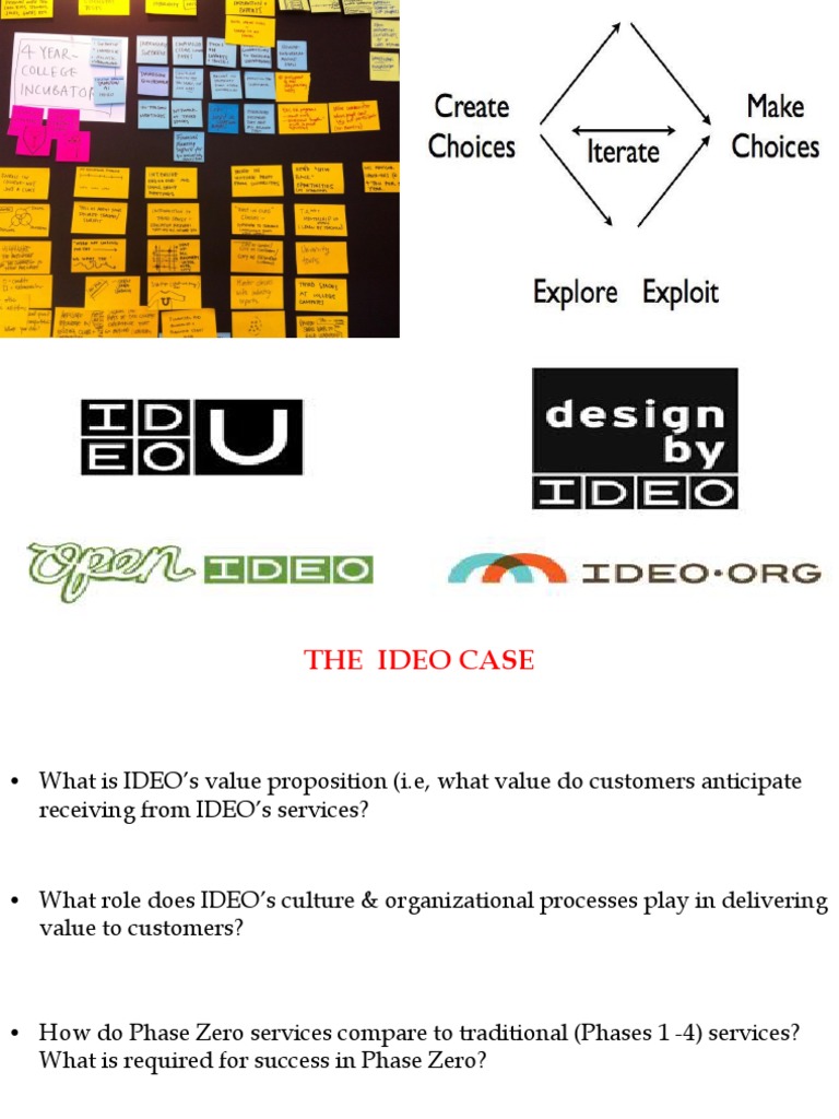 IDEO's Value Proposition and Phase Zero | PDF
