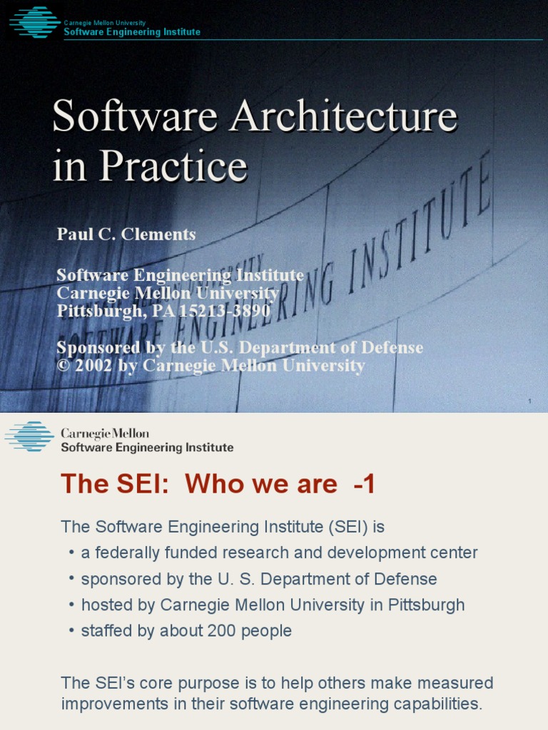Software Architecture in Practice | PDF | Software Architecture ...