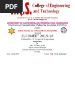 Elcomeet 2015-16: Electronics & Communication Engineering Association (Elcena)