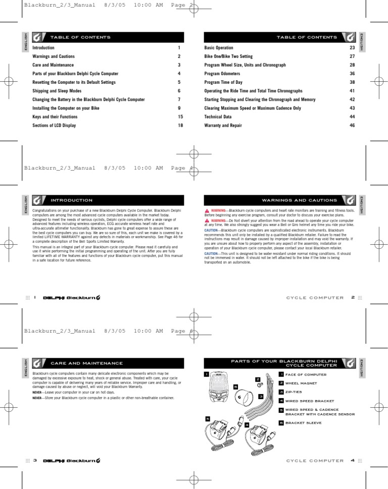 Blackburn Delphi Manual PDF Icon Time