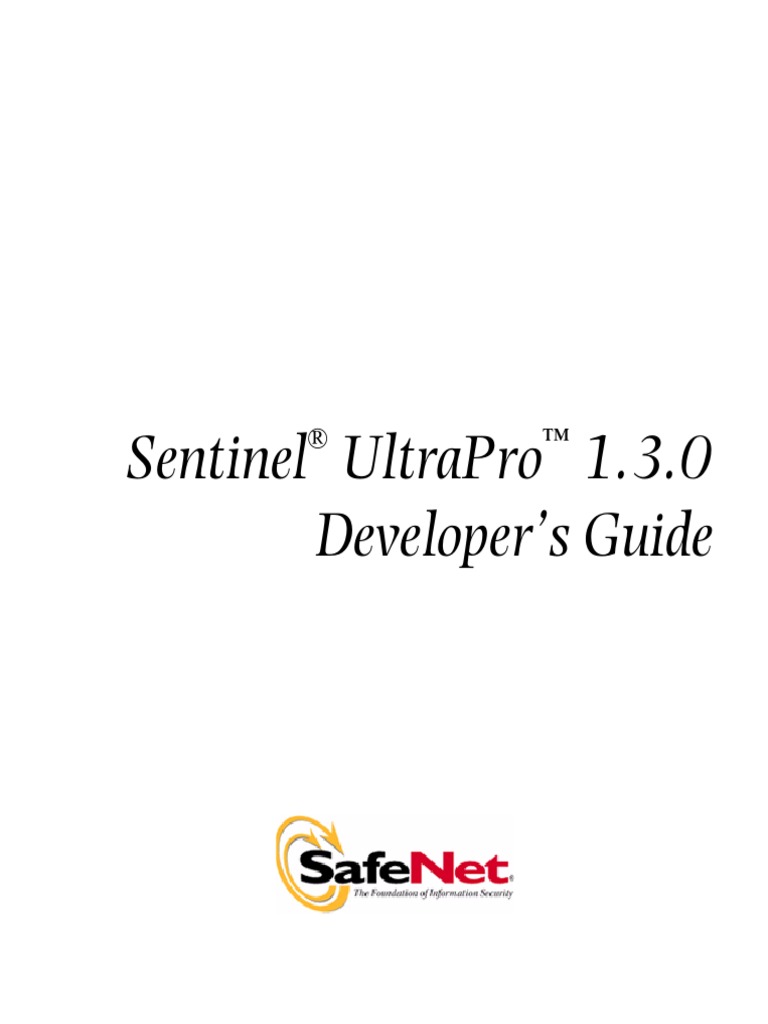 Sentinel UltraPro Developer's Guide PDF | PDF | Key (Cryptography ...
