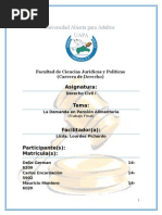 Ejemplo Demanda de Pension Alimenticia  Demanda judicial 