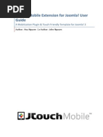 JTouch Mobile for Joomla3 UserGuide v101