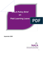 NALA Policy On Paid Learning Leave