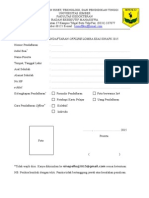 Formulir Pendaftaran Offline Lomba Esai Sinaps 2015