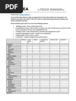 Tech Bingo! : Aliev@