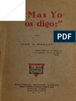 Mas Yo Os Digo Juan A Mackay 1927 PDF