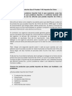 Toma Nota de Los Productos Que SI Puedes Y NO Importar de China