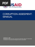 Rapport USAID corruption au Sénégal
