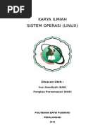 Download Karya Ilmiah Sistem Operasi Linux by dewaandre SN281019670 doc pdf