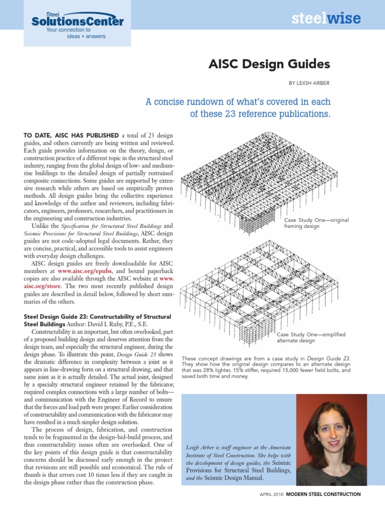 AISC Design Guides Overview and Insights | PDF | Computers