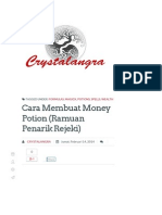 Cara Membuat Money Potion (Ramuan Penarik Rejeki)