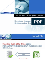 Cara Impor File Dalam SIRS Online