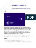 Mengatasi Koneksi WiFi Limited Di Windows 8