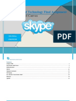 Management of Technology Task: Skype Business Canvas