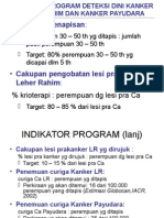 1. Indikator Program Deteksi Dini Kanker Leher Rahim Dan