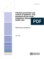 WHO Guidelines For Infection Prevention and Control