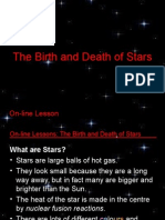 The Birth and Death of Stars: On-Line Lesson