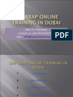 Sap Abap Online Training in Dubai