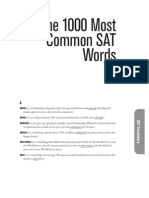 Common SAT Words