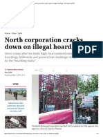 North Corporation Cracks Down On Illegal Hoardings - The Indian Express