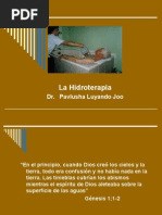 La Hidroterapia uso del agua para la sanación 