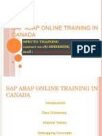 Sap Abap Online Training in Canada