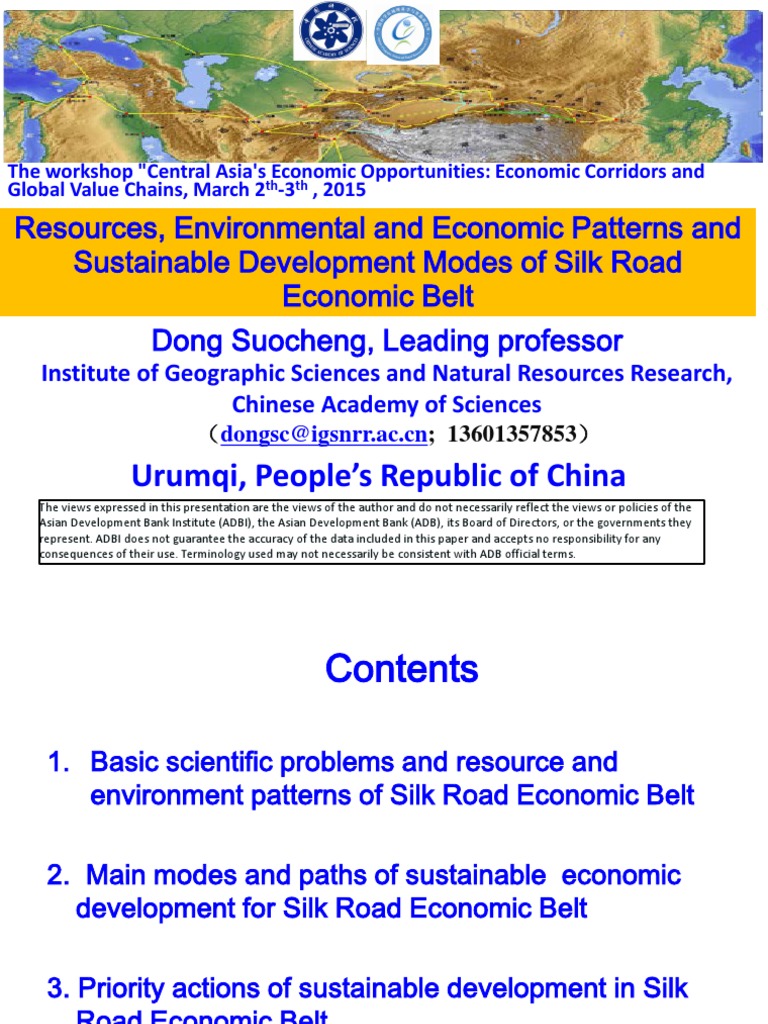 Resources Environmental And Economic Patterns And