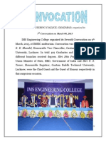 Ims Engineering College, Ghaziabad, Organized Its: 7 Convocation On March 09, 2013