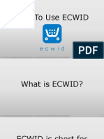 How To Use ECWID