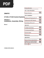 C7-623, C7-624 Control Systems Volume 1 Installation, Assembly, Wiring