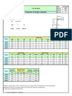 Cee Section Properties & Design Capacities: 34.5 KN/CM