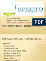 Sap Abap Online Training in Uk With Placements