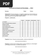 Cuestionario BASDAI para Espondilitis | PDF