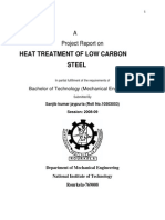 Heat Treatment of Low Carbon Steel Welcome To