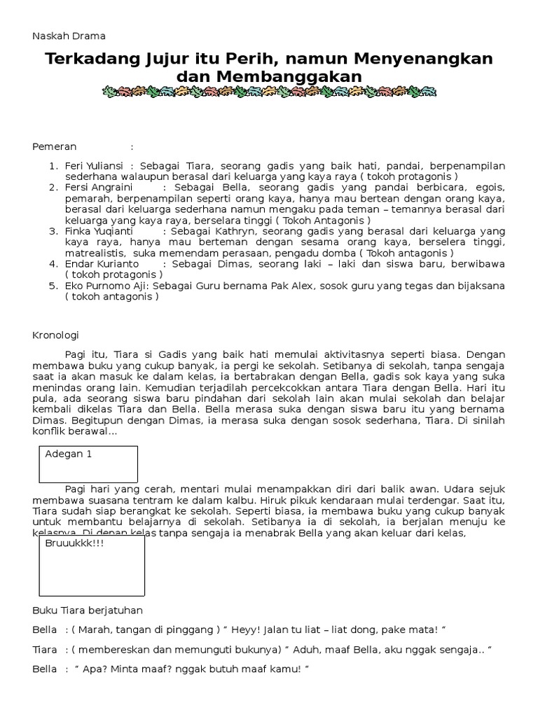 Naskah Drama Bahasa Indonesia