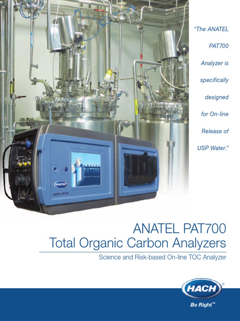 Anatel PAT700 Low Rez Brochure PDF PDF Total Organic Carbon Chemistry