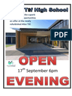 17 September 6pm: Come and See The Superb Educational Opportunities On Offer at The Newly Refurbished Afon Tȃf
