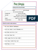 Fill in The Blanks With The Missing Verb in The Past Simple